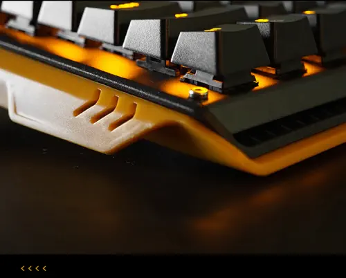 James Donkey 619S Sarı Aydınlatmalı Black/Brown Switch İng Q USB Gaming 87 Tuş Mekanik Klavye