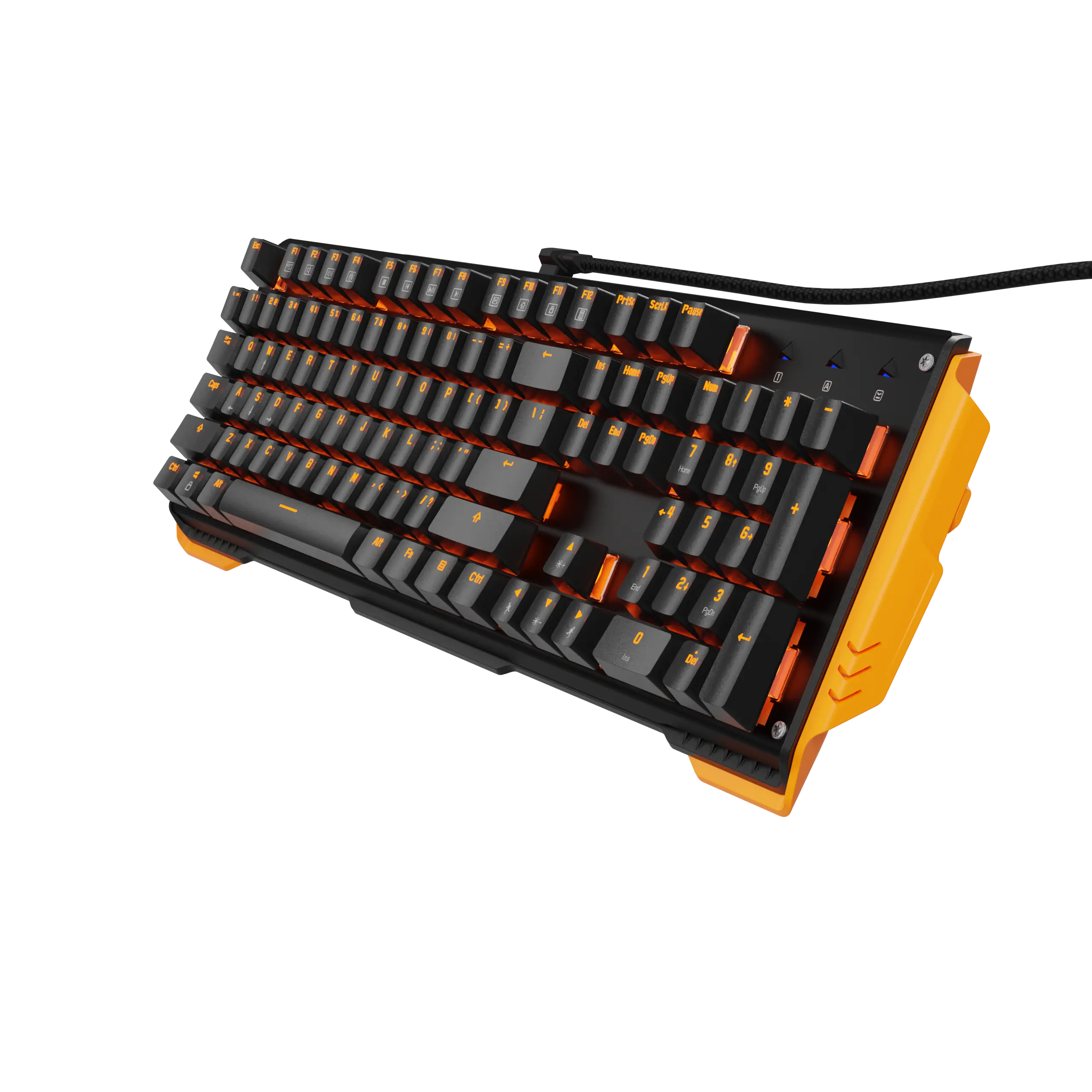 James Donkey 619S Sarı Aydınlatmalı Black/Brown Switch İng Q USB Gaming 104 Tuş Mekanik Klavye