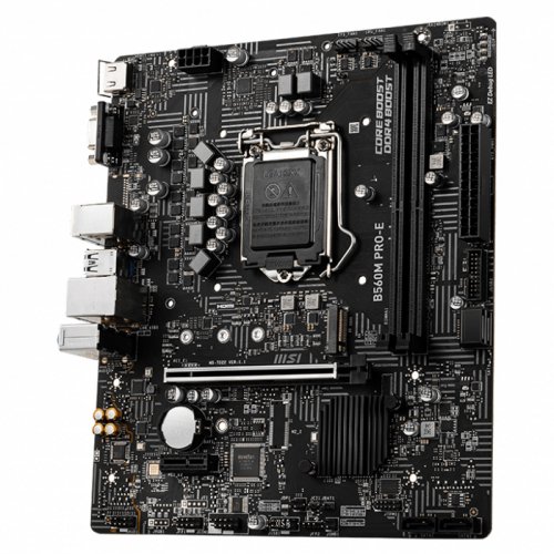 MSI B560M PRO-E Intel B560 Soket 1200 DDR4 4800(OC)MHz mATX Gaming (Oyuncu) Anakart