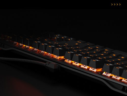 James Donkey 619S Sarı Aydınlatmalı Black/Blue Switch İng Q USB Gaming 104 Tuş Mekanik Klavye