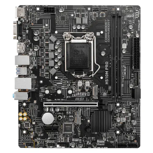 MSI H510M PRO Intel H510 Soket 1200 DDR4 3200MHz mATX Gaming (Oyuncu) Anakart