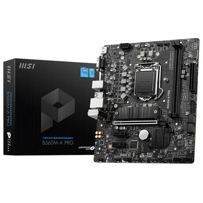 MSI B560M-A PRO Intel B560 Soket 1200 DDR4 5200(OC)MHz mATX Gaming (Oyuncu) Anakart