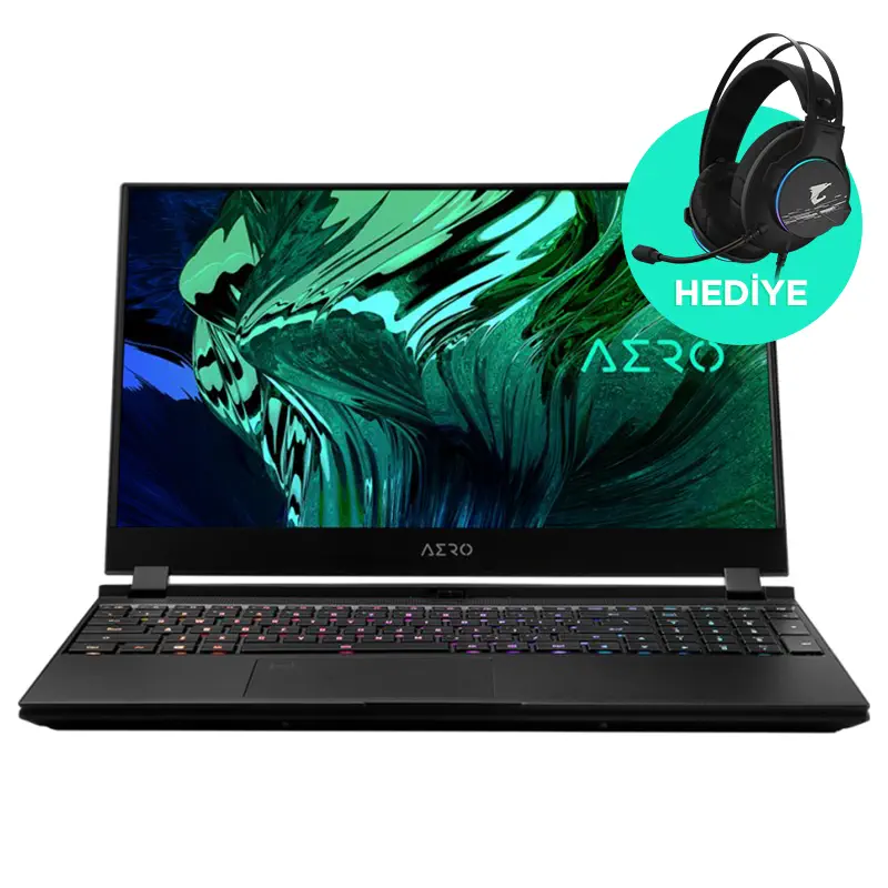 Gigabyte Aero 15 OLED XD-73TR644SP i7-11800H 32GB 1TB SSD 8GB GeForce RTX 3070 15.6″ UHD Win10 Pro Gaming (Oyuncu) Notebook