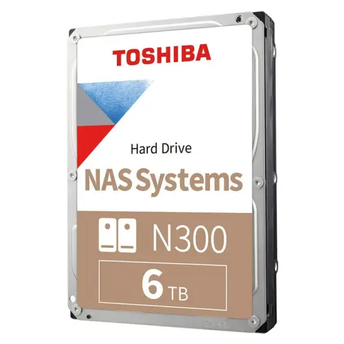 Toshiba N300 HDWG460UZSVA 6TB 7200Rpm 256MB SATA 3 NAS Harddisk