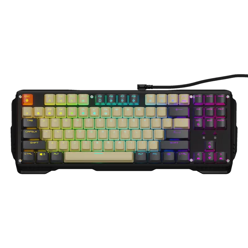 James Donkey 619RS RGB Aydınlatmalı Brown Switch İng Q USB Gaming 87 Tuş Mekanik Klavye