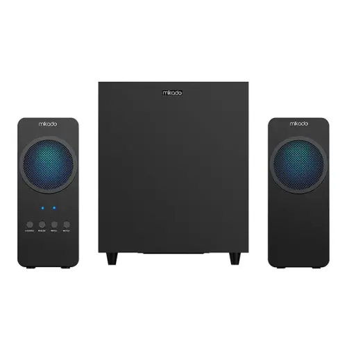 Mikado MD-318BT 2+1 25W USB LED Işıklı Gaming Speaker