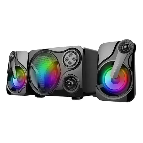 Mikado MD-BT28 2+1 12W USB RGB LED Gaming Speaker