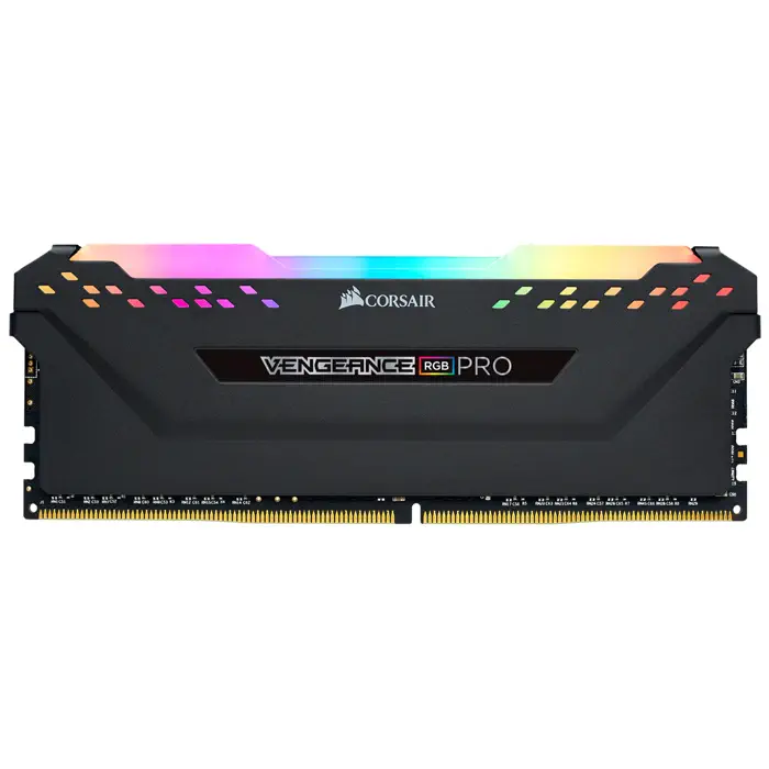 Corsair Vengeance RGB Pro CMW16GX4M2C3200C16 16GB (2x8GB) DDR4 3200MHz CL16 Siyah Gaming Ram (Bellek)