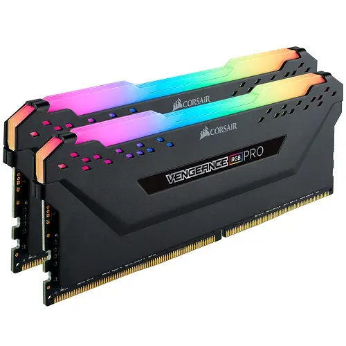 Corsair Vengeance RGB Pro CMW16GX4M2C3200C16 16GB (2x8GB) DDR4 3200MHz CL16 Siyah Gaming Ram (Bellek)