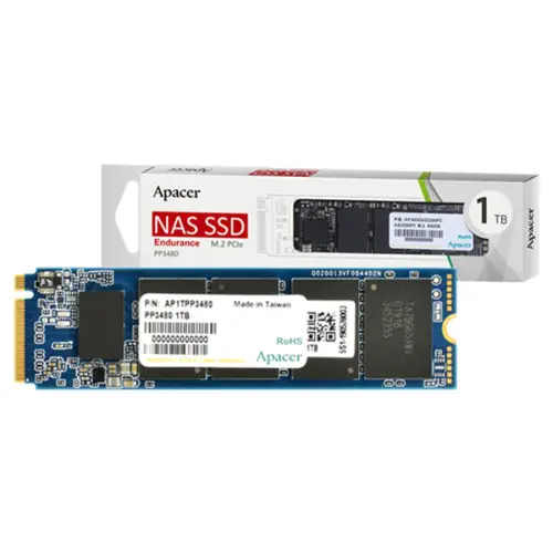 Apacer PP3480-R AP1TPP3480-R 1TB 2500/2100MB/s NVMe PCIe M.2 NAS SSD Disk