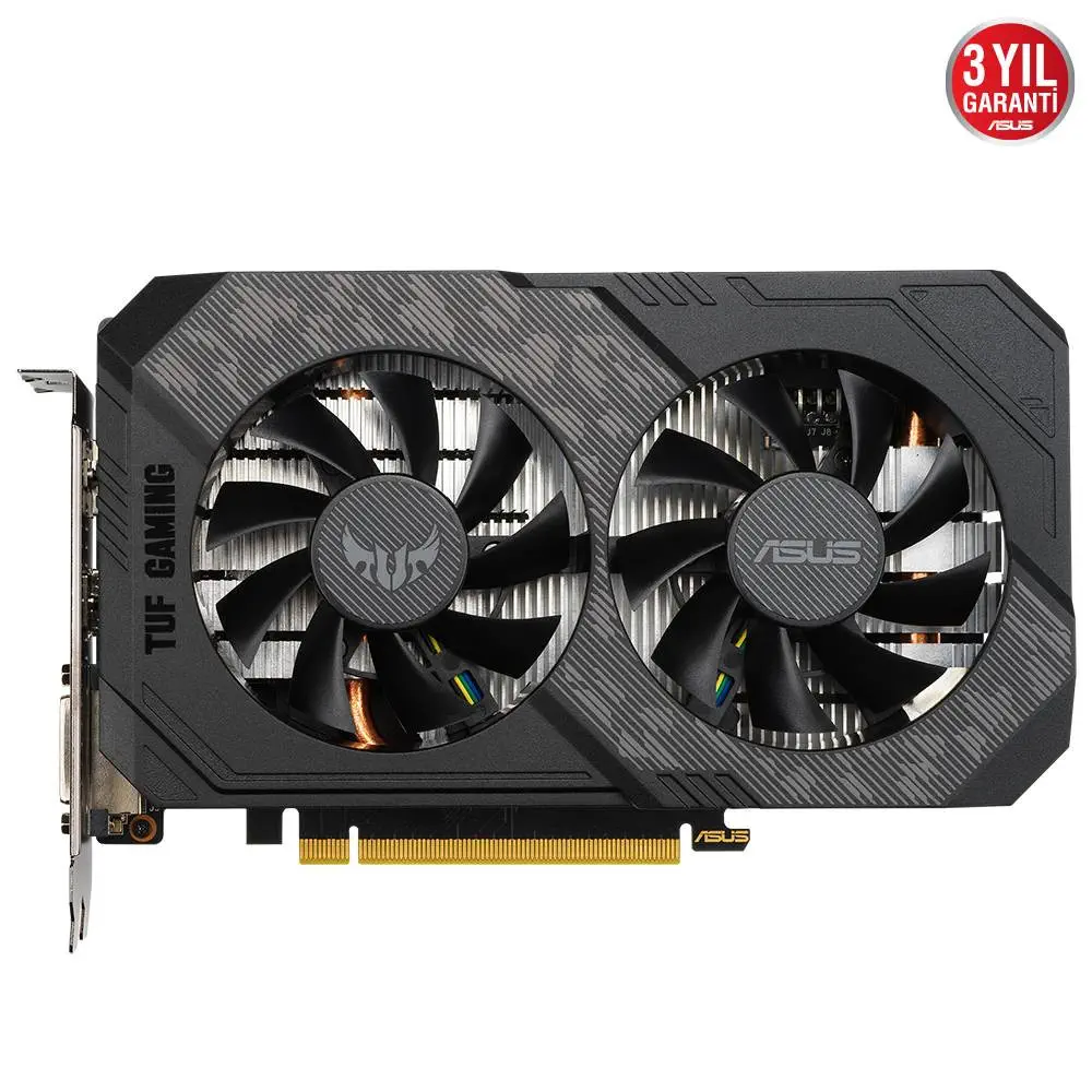 Asus TUF Gaming GeForce GTX 1660 Ti EVO OC TUF-GTX1660TI-O6G-EVO-GAMING 6GB GDDR6 192Bit DX12 Gaming (Oyuncu) Ekran Kartı