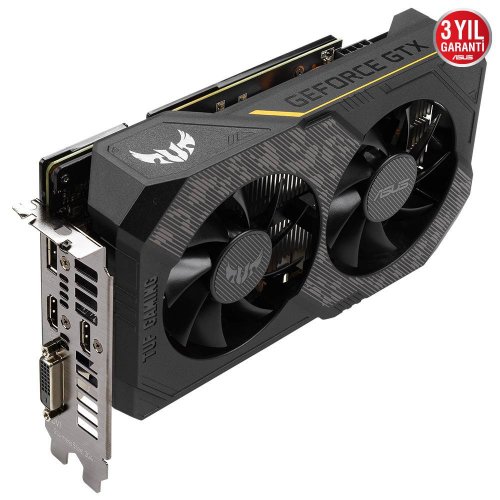 Asus TUF Gaming GeForce GTX 1660 Ti EVO OC TUF-GTX1660TI-O6G-EVO-GAMING 6GB GDDR6 192Bit DX12 Gaming (Oyuncu) Ekran Kartı