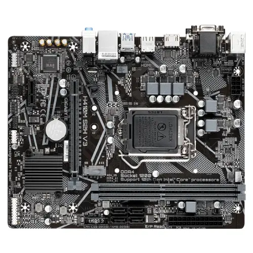 Gigabyte H410M S2H V3 Intel H410 Soket 1200 DDR4 2933MHz mATX Gaming (Oyuncu) Anakart