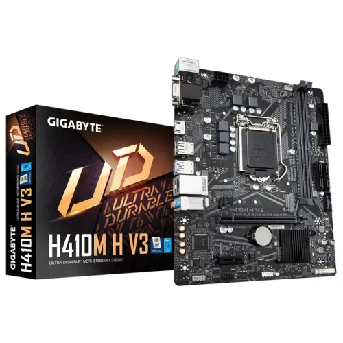 Gigabyte H410M H V3 Intel H410 Soket 1200 DDR4 2933MHz mATX Gaming (Oyuncu) Anakart