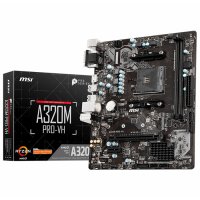 MSI A320M PRO-VH AMD A320 Soket AM4 DDR4 3200(OC)MHz mATX Gaming (Oyuncu) Anakart