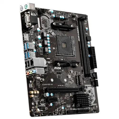 MSI A320M PRO-VH AMD A320 Soket AM4 DDR4 3200(OC)MHz mATX Gaming (Oyuncu) Anakart