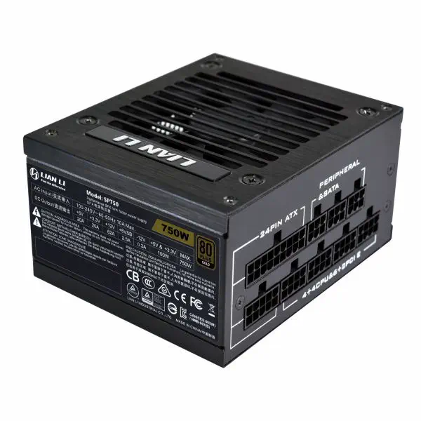 Lian Li SP750 750W SFX 80 Plus Gold 92mm Full Modüler Power Supply (G89.SP750B.00EU)