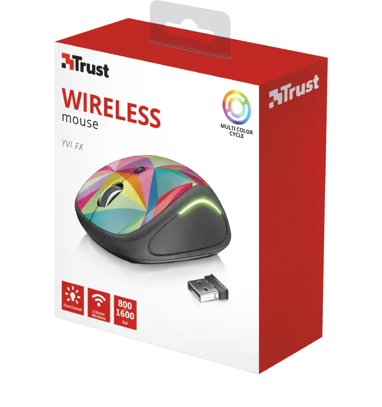 Trust Yvi FX 22337 Çok Renk 1600DPI Kablosuz Mouse
