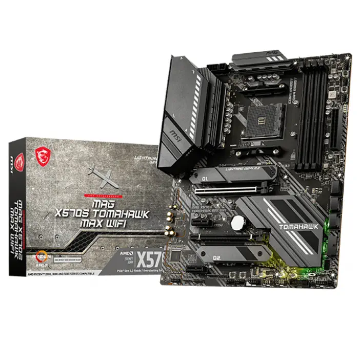 MSI MAG X570S TOMAHAWK MAX WIFI AMD X570 Soket AM4 DDR4 5100(OC)MHz ATX Gaming (Oyuncu) Anakart