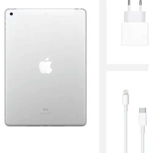 Apple iPad 8.Nesil 10.2″ Wi-Fi + Cellular 32GB Gümüş MYMJ2TU/A  Tablet - Distribütör Garantili