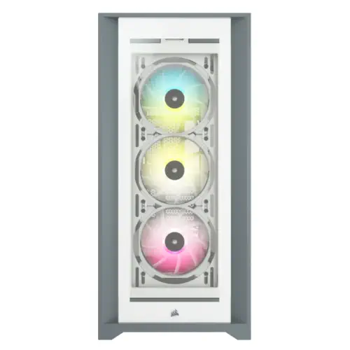 Corsair iCUE 5000X RGB CC-9011213-WW USB 3.1 Type-C Temperli Cam Beyaz E-ATX Mid-Tower Gaming (Oyuncu) Kasa