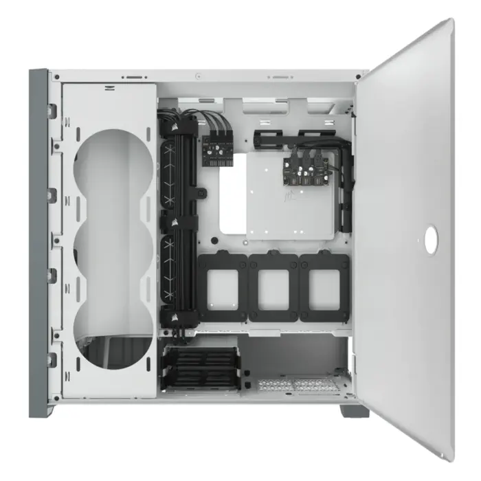 Corsair iCUE 5000X RGB CC-9011213-WW USB 3.1 Type-C Temperli Cam Beyaz E-ATX Mid-Tower Gaming (Oyuncu) Kasa