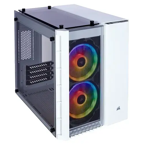Corsair Crystal Series 280X RGB CC-9011137-WW USB 3.0 Temperli Cam Beyaz Micro-ATX Gaming (Oyuncu) Kasa