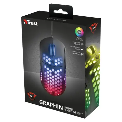 Trust GXT 960 Graphin 23758 10.000 DPI 6 Tuş Optik RGB Kablolu Gaming (Oyuncu) Mouse