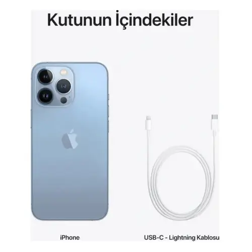 iPhone 13 Pro 128GB MLVD3TU/A Mavi Cep Telefonu - Apple Türkiye Garantili