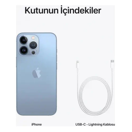 iPhone 13 Pro 256GB MLVP3TU/A Mavi Cep Telefonu - Apple Türkiye Garantili