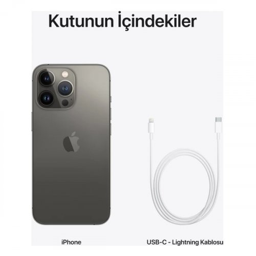 iPhone 13 Pro Max 128GB MLL63TU/A Grafit Cep Telefonu - Apple Türkiye Garantili