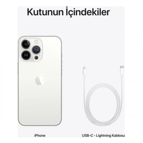 iPhone 13 Pro Max 512GB MLLG3TU/A Gümüş Cep Telefonu - Apple Türkiye Garantili