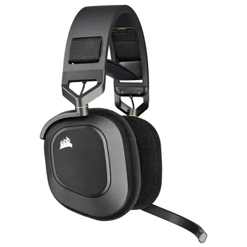 Corsair HS80 RGB Wireless Carbon CA-9011235-EU Mikrofonlu 7.1 Surround Kablosuz Gaming (Oyuncu) Kulaklık