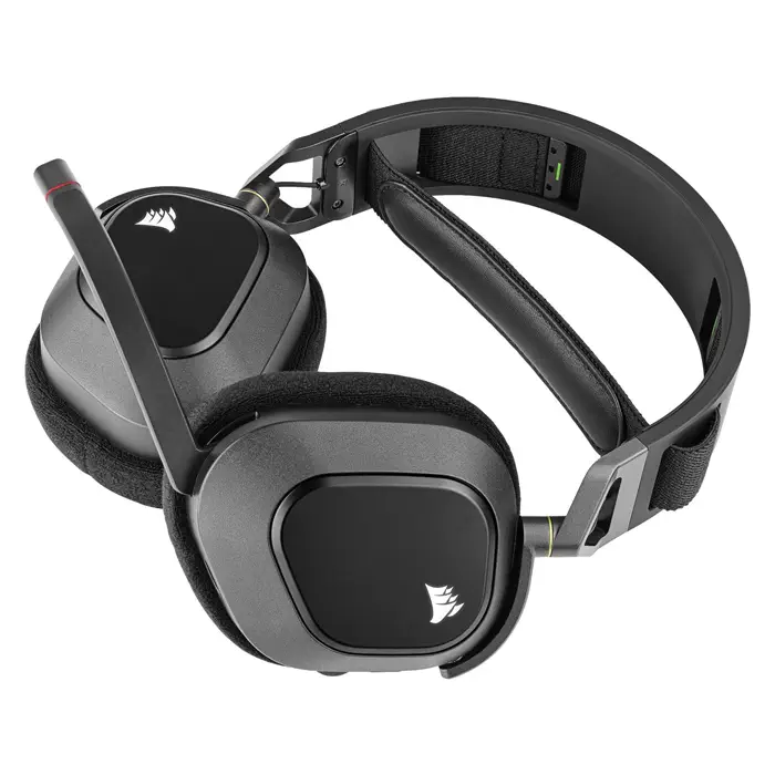 Corsair HS80 RGB Wireless Carbon CA-9011235-EU Mikrofonlu 7.1 Surround Kablosuz Gaming (Oyuncu) Kulaklık