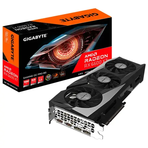 Gigabyte Radeon RX 6600 XT Gaming OC PRO 8G GV-R66XTGAMINGOC PRO-8GD 8GB GDDR6 128Bit DX12 Gaming (Oyuncu) Ekran Kartı