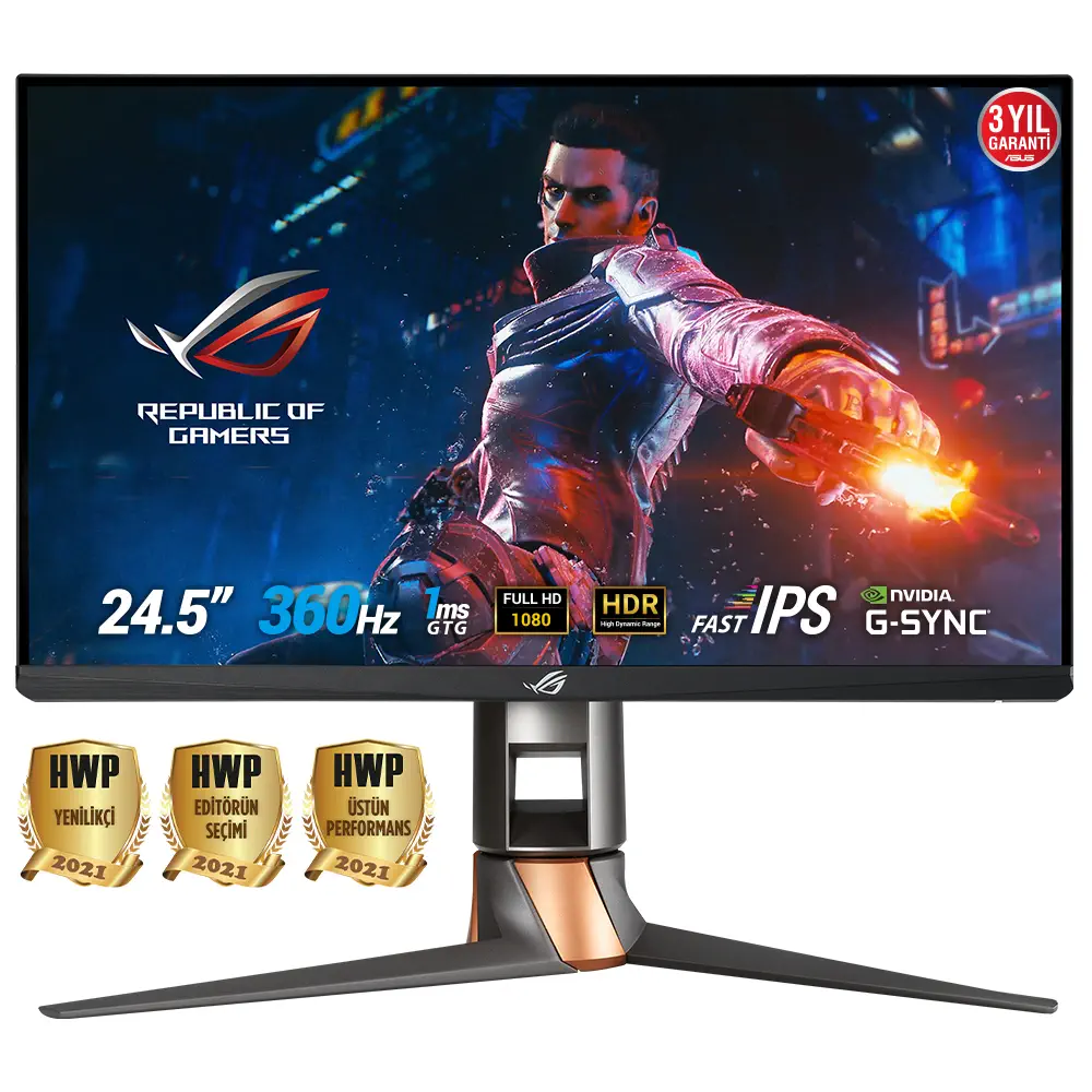 Asus ROG Swift PG259QN 24.5″1ms 360Hz IPS Full HD Monitör