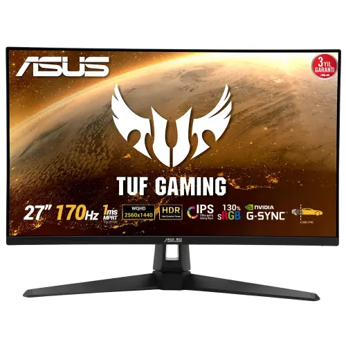 Asus TUF Gaming VG27AQ1A 27” 170Hz 1ms FreeSync Premium HDR10 IPS WQHD Gaming Monitör