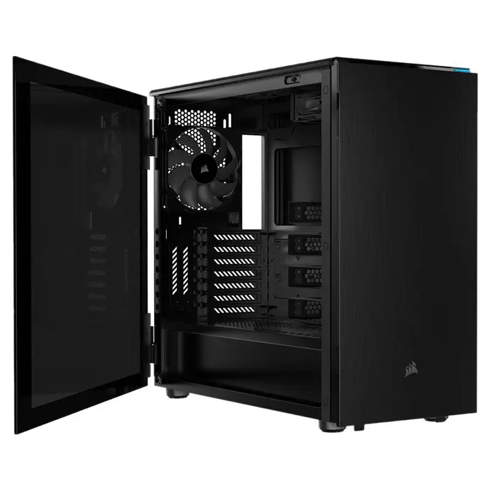 Corsair Carbide 678C CC-9011167-WW USB 3.1 Type-C Temperli Cam Siyah E-ATX Mid-Tower Gaming (Oyuncu) Kasa