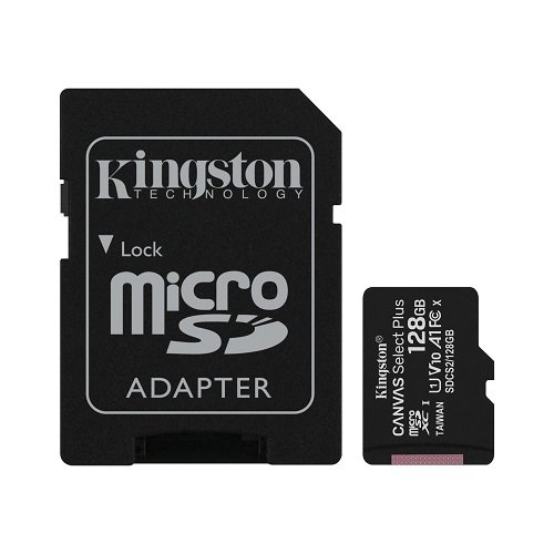 Kingston Canvas Plus 128GB SDCS2/128GB Class 10 100MB/s Okuma Hızlı MicroSD Hafıza Kartı