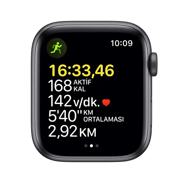 Apple Watch SE GPS 44mm Uzay Grisi Alüminyum Kasa ve Gece Yarısı Spor Kordon MKQ63TU/A