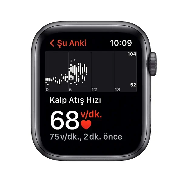 Apple Watch SE GPS 44mm Uzay Grisi Alüminyum Kasa ve Gece Yarısı Spor Kordon MKQ63TU/A