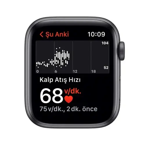 Apple Watch SE GPS 44mm Uzay Grisi Alüminyum Kasa ve Gece Yarısı Spor Kordon MKQ63TU/A 