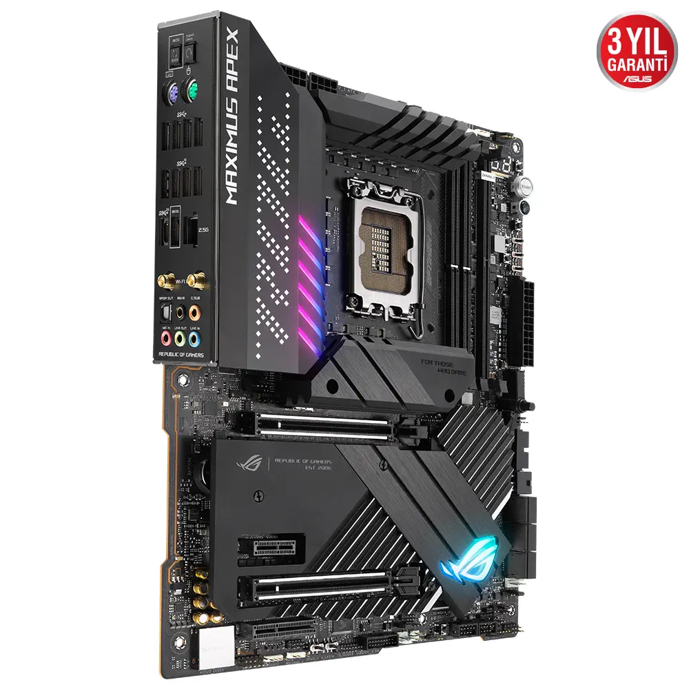 Asus ROG Maximus Z690 Apex Intel Z690 Soket 1700 DDR5 6600(OC)MHz ATX Gaming (Oyuncu) Anakart