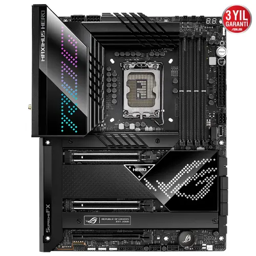 Asus ROG Maximus Z690 Hero Intel Z690 Soket 1700 DDR5 6400(OC)MHz ATX Gaming (Oyuncu) Anakart