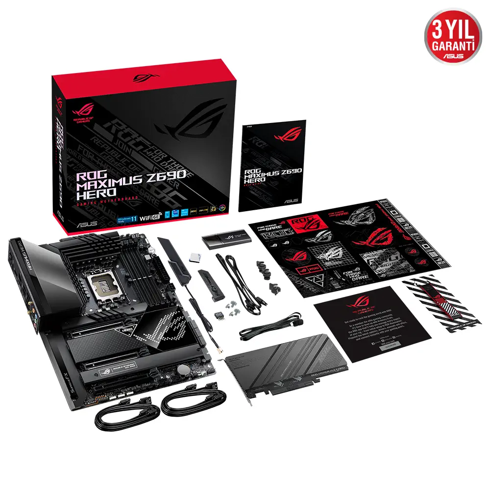 Asus ROG Maximus Z690 Hero Intel Z690 Soket 1700 DDR5 6400(OC)MHz ATX Gaming (Oyuncu) Anakart