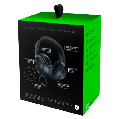 Razer Kraken X Lite RZ04-02950100-R381 7.1 Surround Mikrofonlu Kablolu Gaming (Oyuncu) Kulaklık