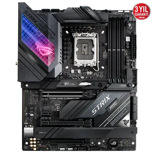 Asus ROG Strix Z690-E Gaming WIFI Intel Z690 Soket 1700 DDR5 6400(OC)MHz ATX Gaming (Oyuncu) Anakart