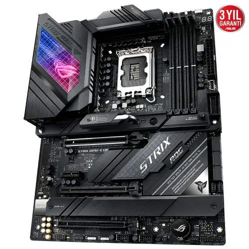 Asus ROG Strix Z690-E Gaming WIFI Intel Z690 Soket 1700 DDR5 6400(OC)MHz ATX Gaming (Oyuncu) Anakart