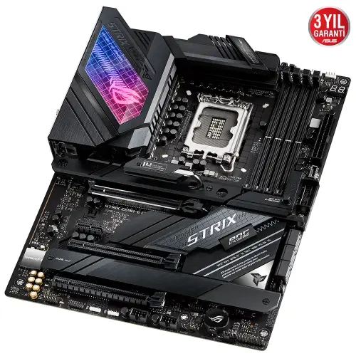 Asus ROG Strix Z690-E Gaming WIFI Intel Z690 Soket 1700 DDR5 6400(OC)MHz ATX Gaming (Oyuncu) Anakart