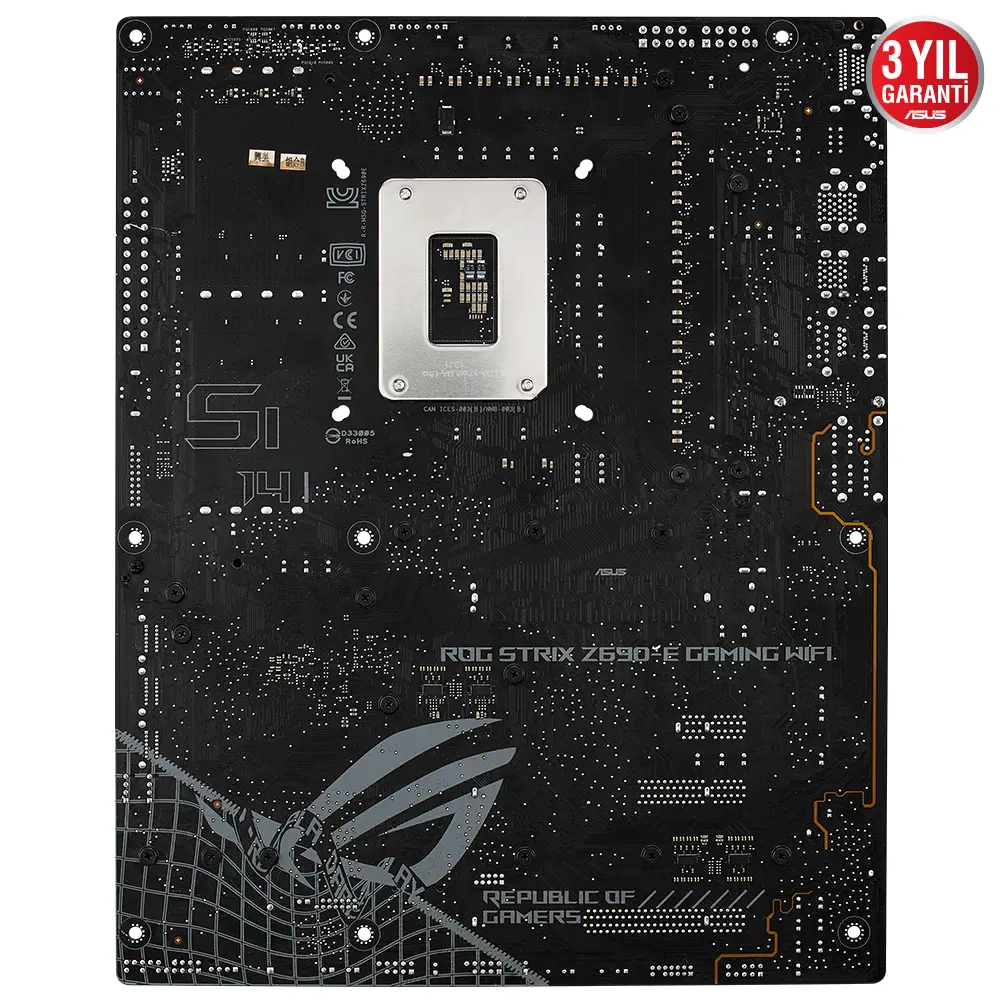 Asus ROG Strix Z690-E Gaming WIFI Intel Z690 Soket 1700 DDR5 6400(OC)MHz ATX Gaming (Oyuncu) Anakart